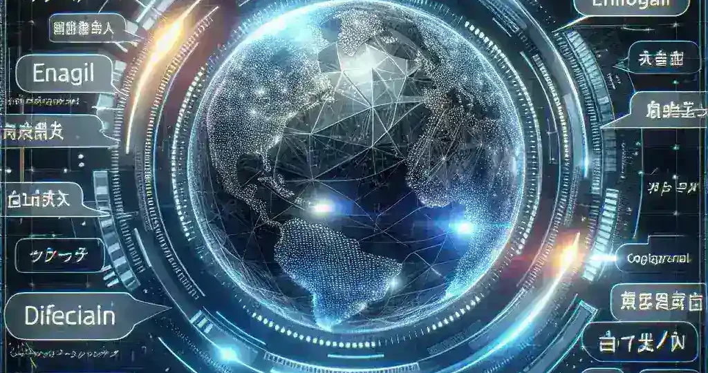 "Imagen de la interfaz de la IA de Meta mostrando la función de traducción en tiempo real en 100 idiomas diferentes, destacando su capacidad multilingüe para facilitar la comunicación global."