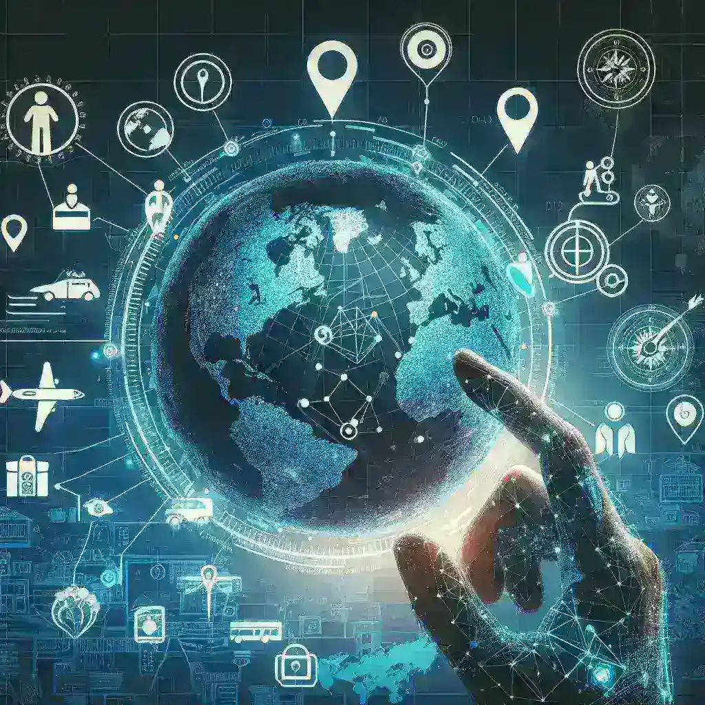 "Interfaz del software de planificación de viajes con mapas interactivos mostrando destinos turísticos, itinerarios y opciones de transporte, ideal para organizar tu próxima aventura."