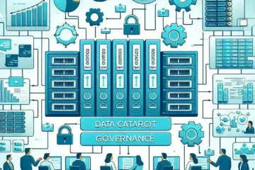 "Infografía sobre herramientas de gobernanza de catálogos de datos, destacando estrategias clave para la gestión empresarial efectiva, en el contexto de la guía completa sobre gobernanza de datos."
